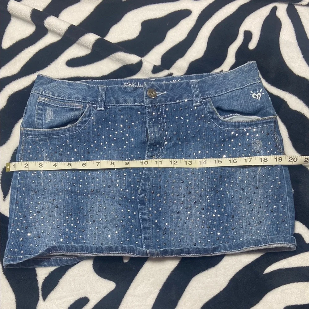 Justice Blue Sequin Mini Skirt Casual Night Out - Picture 4 of 6